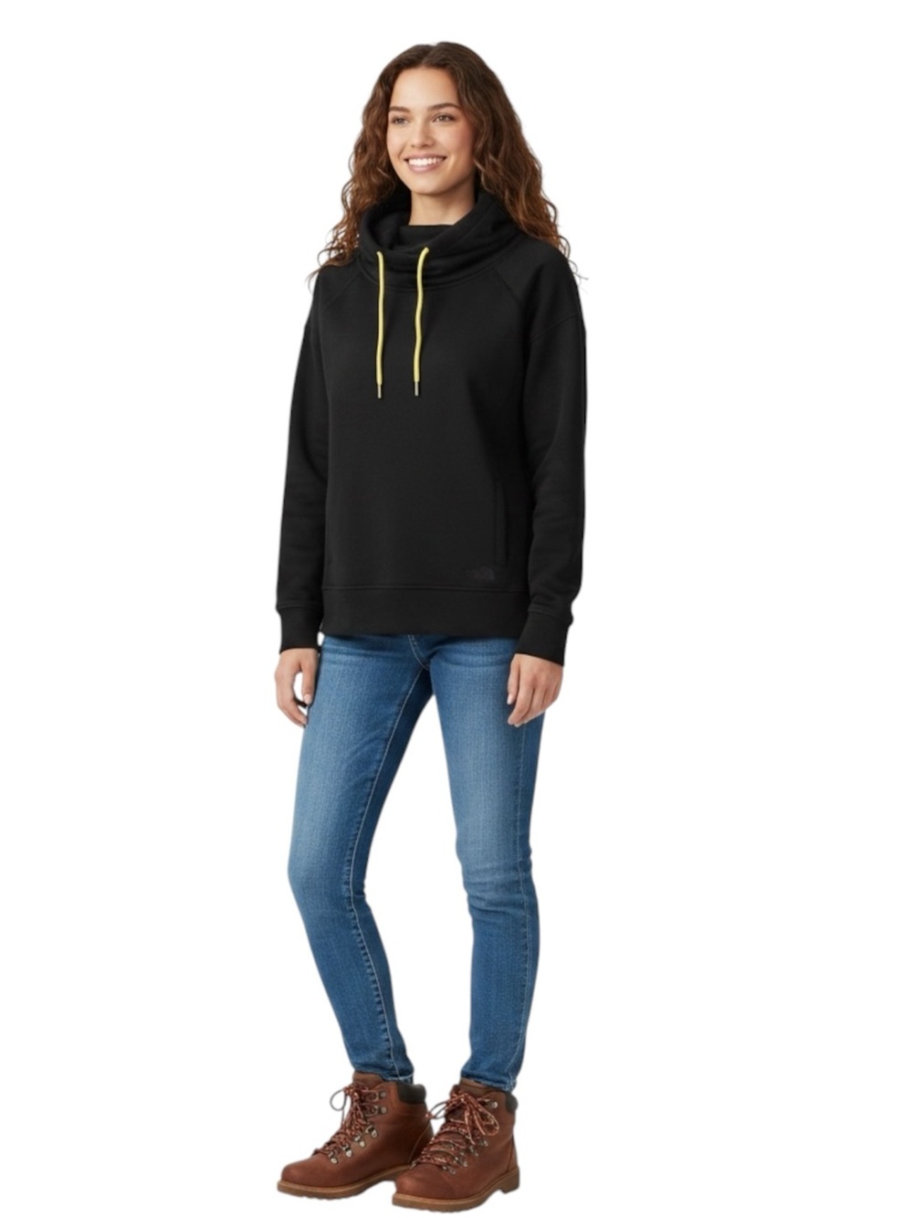 THE NORTH FACE Funnel Neck Hoodie in Classic Black Size Medium - Picture 2 of 9